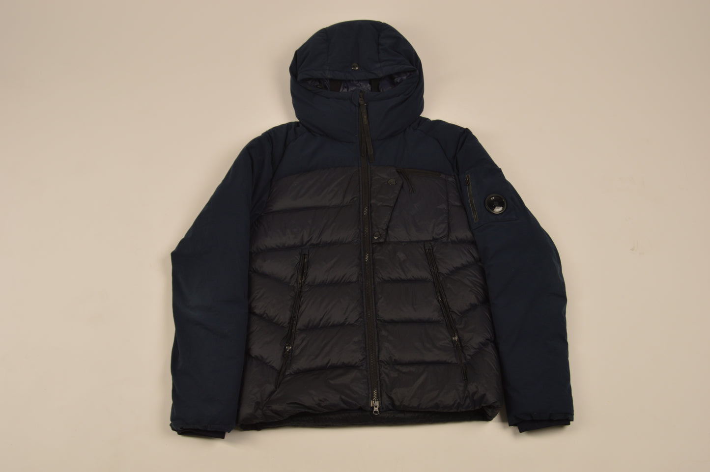 C.P. Company Puffer Jacket Navy Blue - L