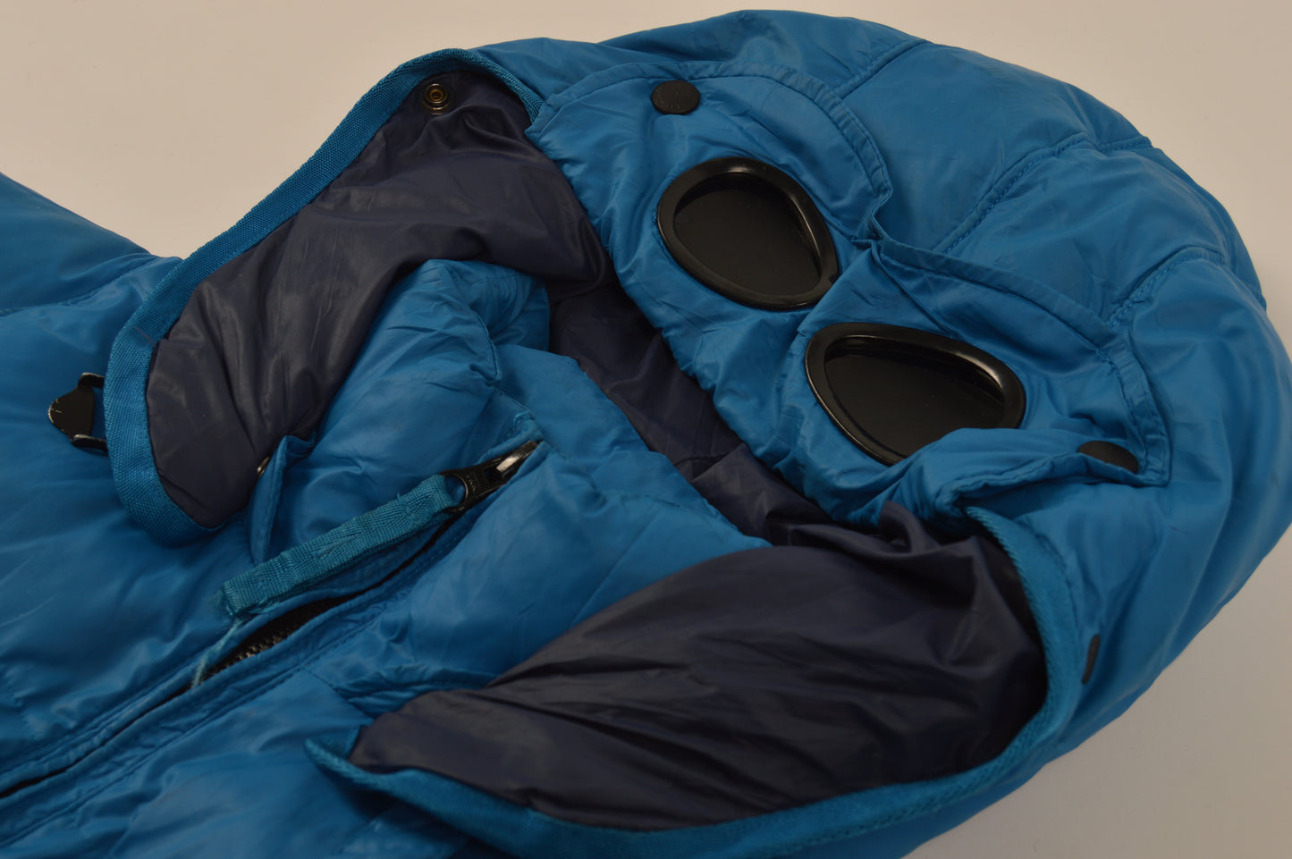 CP Company Down Jacket Goggle Blue - S