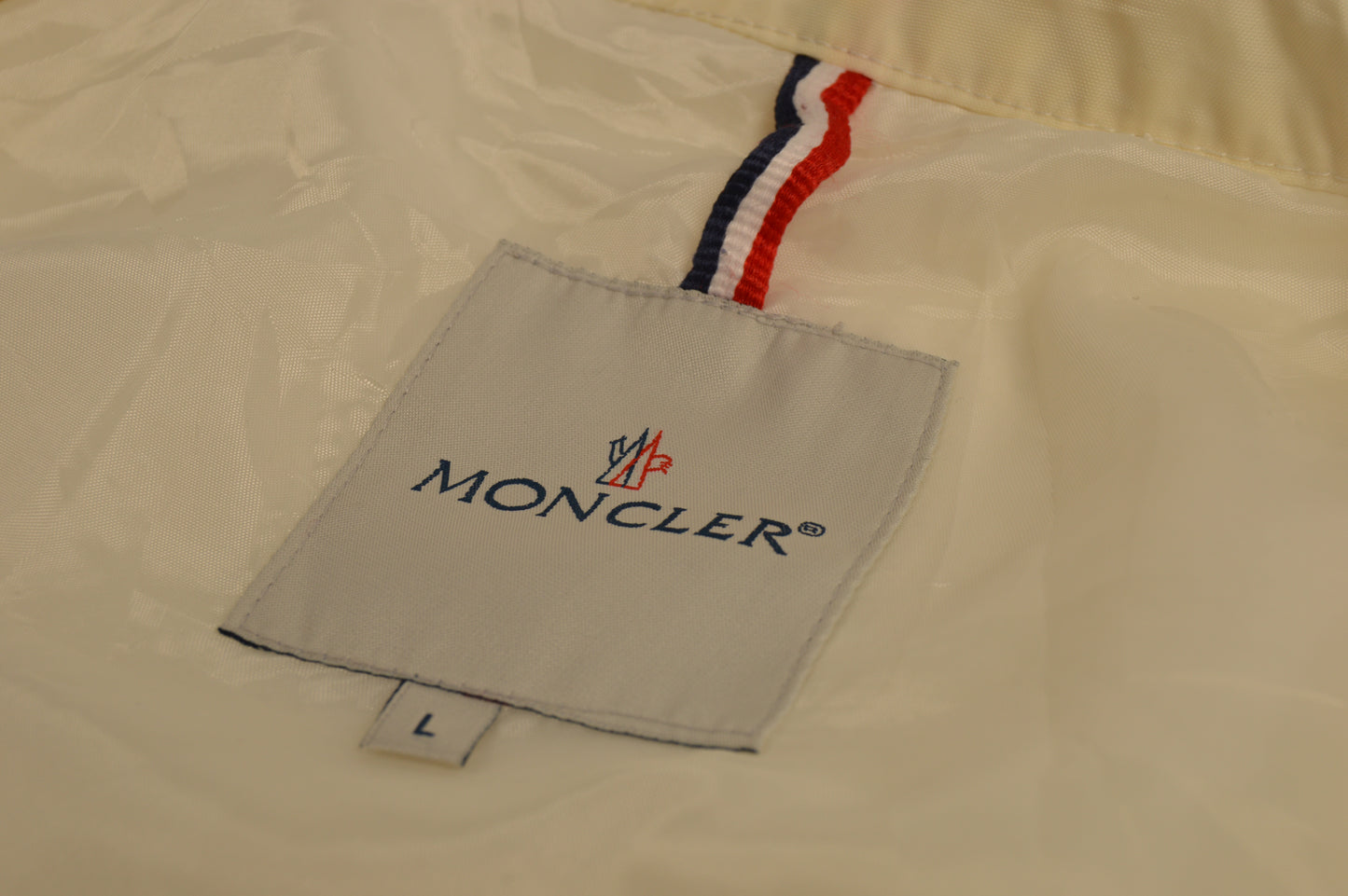 Moncler Jacket Cream Navy - L