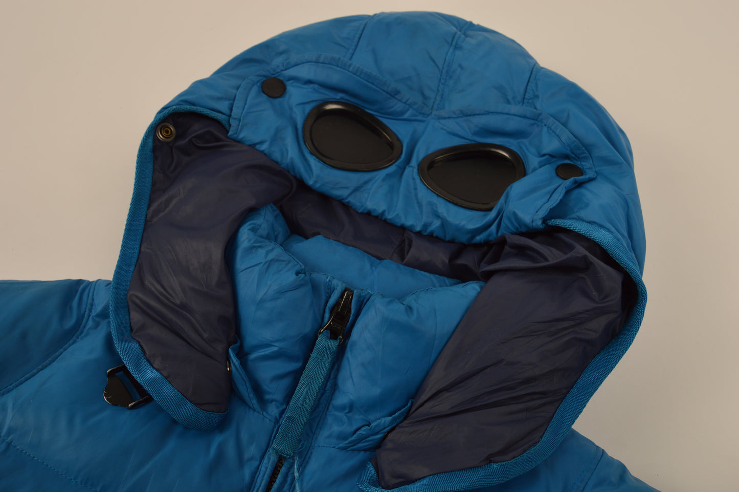 CP Company Down Jacket Goggle Blue - S