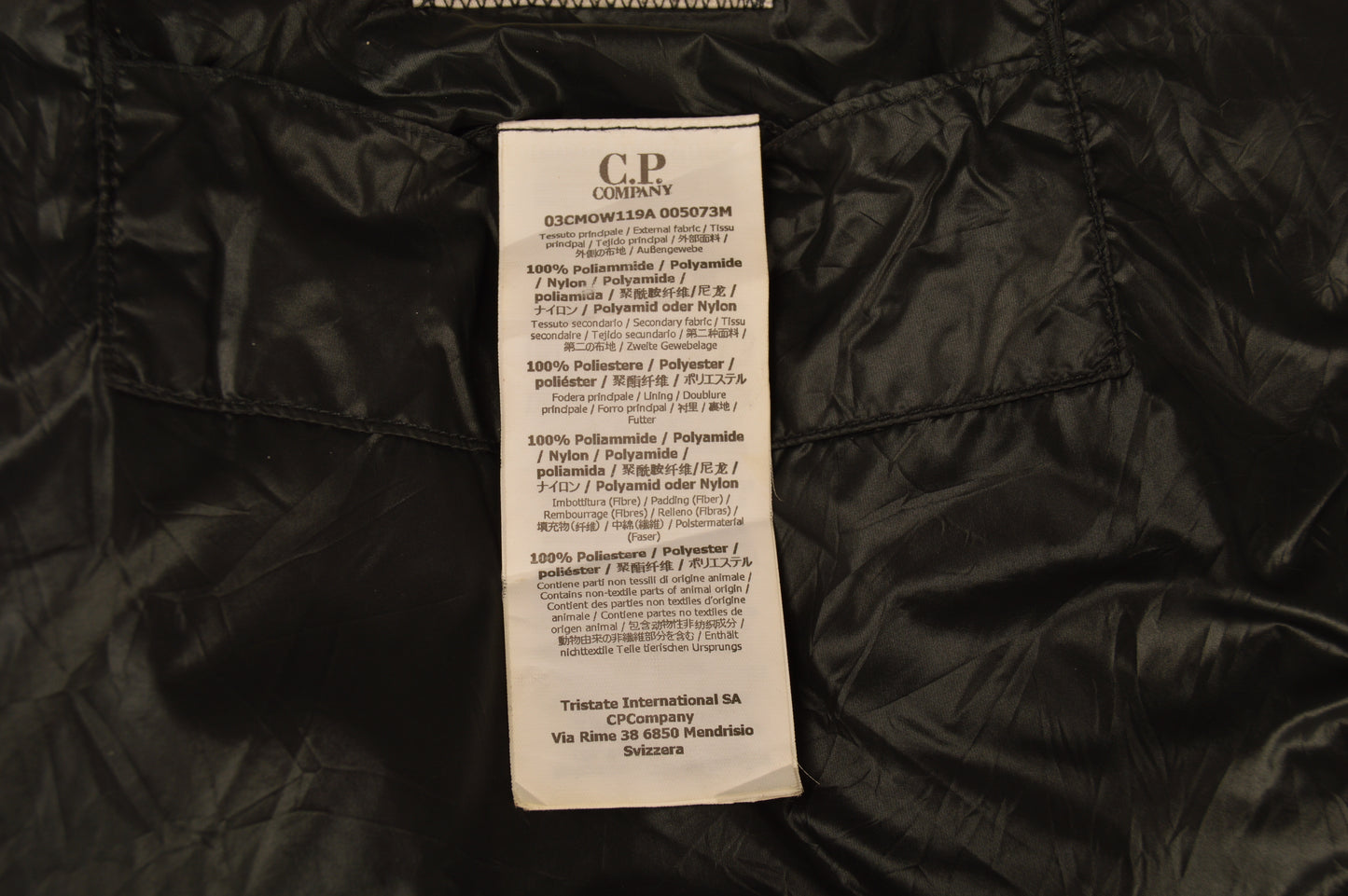 CP Company Goggle Jacket Black - L