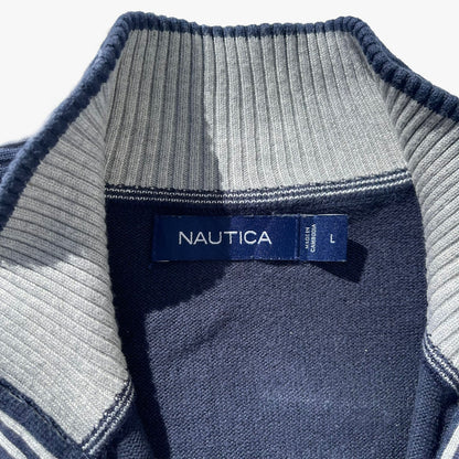 Nautica Jersey 1/4 Zip Navy - L