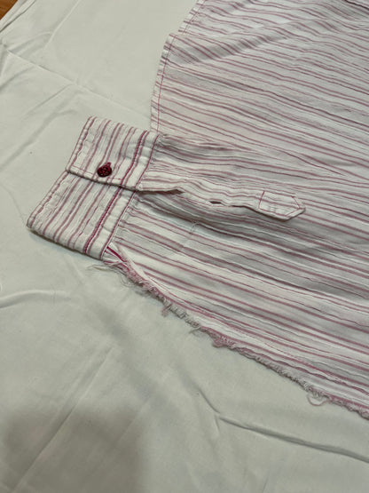 Armani Jeans White Pink Shirt - XL