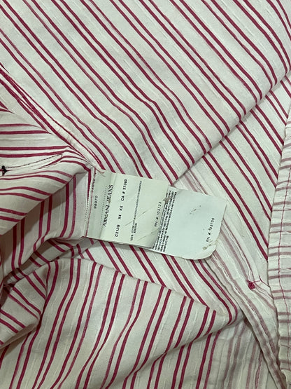 Armani Jeans White Pink Shirt - XL