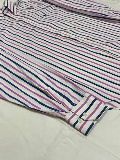 Etro White Navy Pink Shirt - L