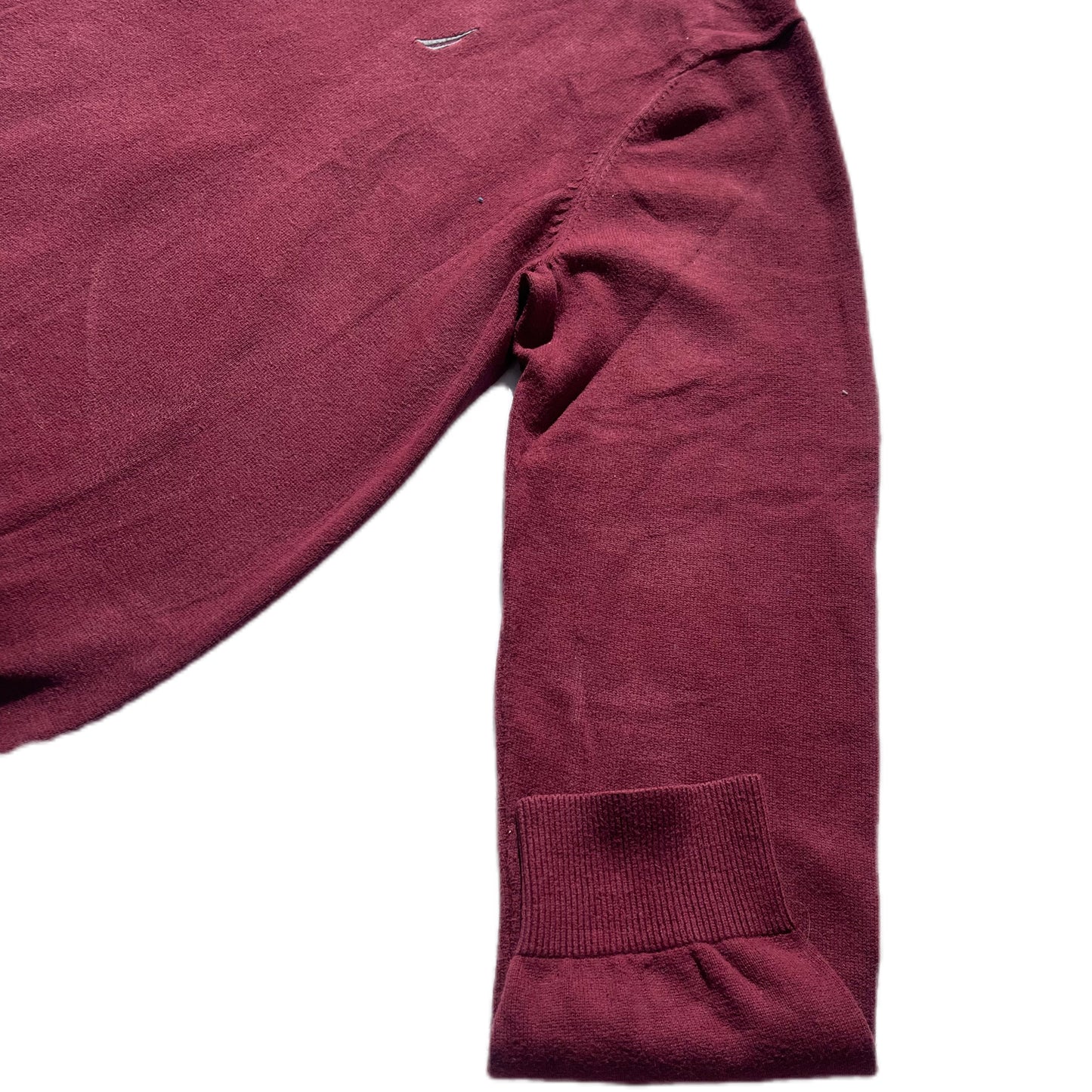 Nautica Jersey 1/4 Zip Burgundy - L